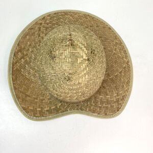 Wide Brim Straw Narrow Back Sun Hat Woman Summer Beach Boho Peasant Resort